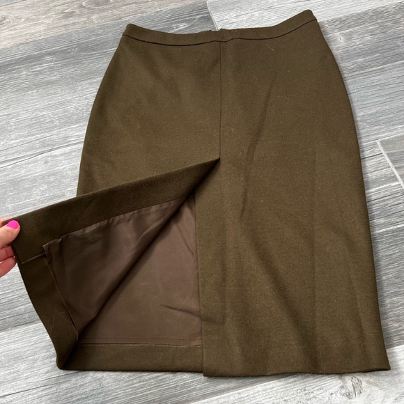 MAX MARA Wool Pencil Skirt with front slit - Picture 4 of 6